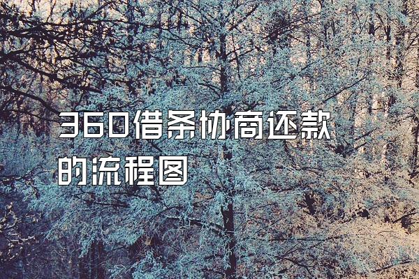 360借条协商还款的流程图
