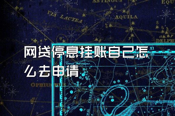 网贷停息挂账自己怎么去申请