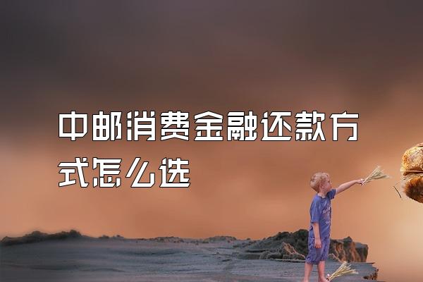 中邮消费金融还款方式怎么选
