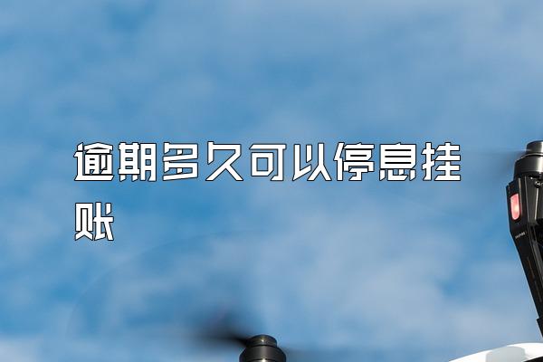 逾期多久可以停息挂账