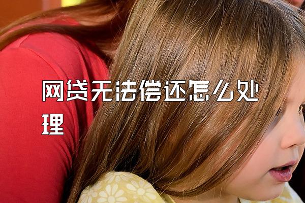 网贷无法偿还怎么处理