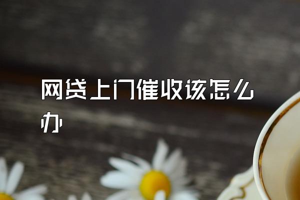 网贷上门催收该怎么办