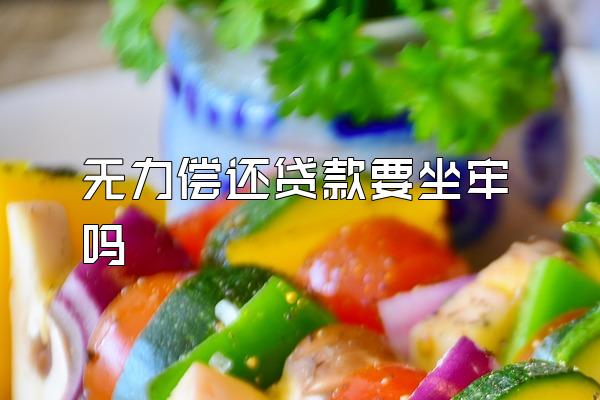 无力偿还贷款要坐牢吗