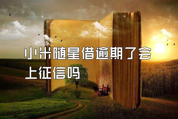 小米随星借逾期了会上征信吗