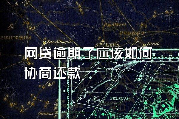 网贷逾期了应该如何协商还款