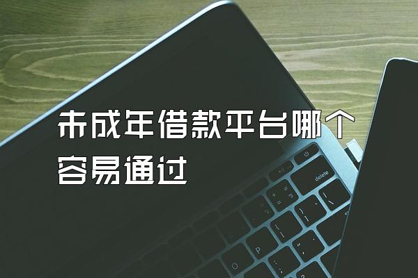 未成年借款平台哪个容易通过