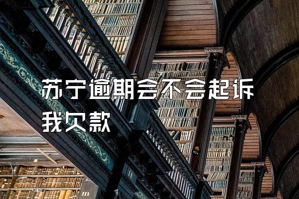 苏宁逾期会不会起诉我欠款