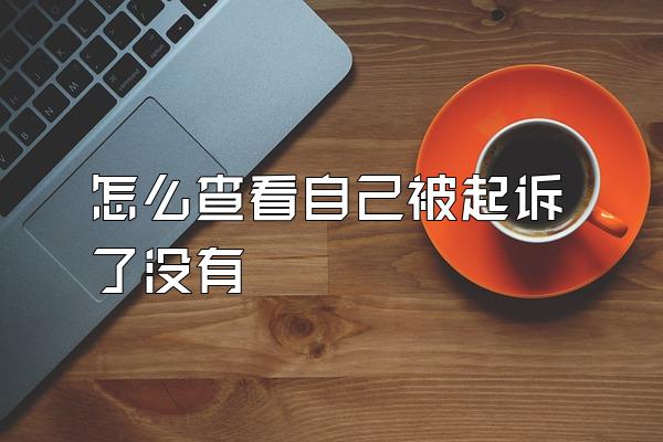 怎么查看自己被起诉了没有