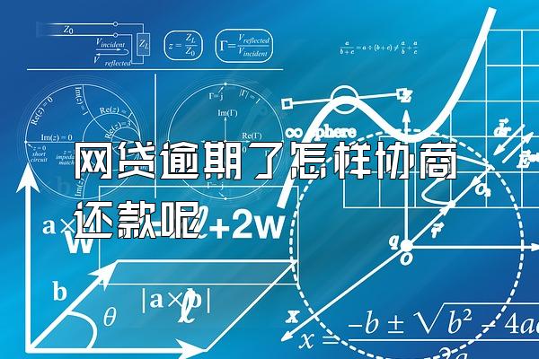 网贷逾期了怎样协商还款呢