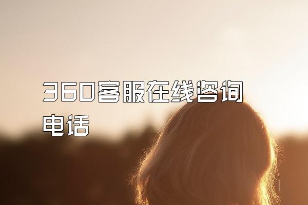 360客服在线咨询电话