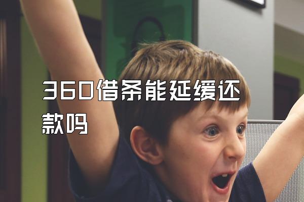 360借条能延缓还款吗
