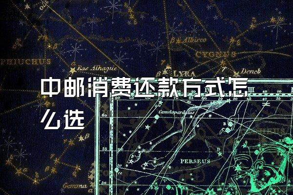 中邮消费还款方式怎么选