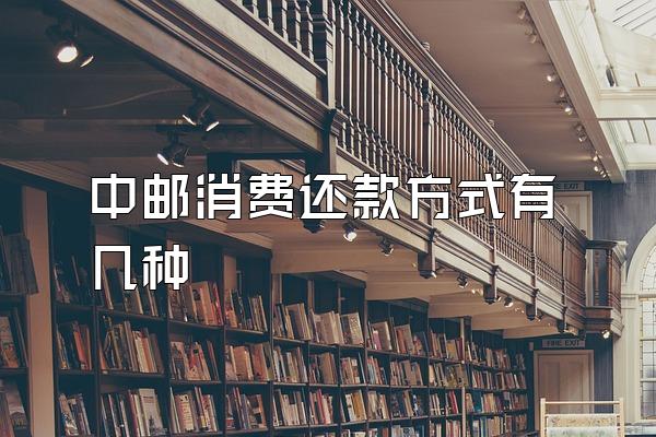 中邮消费还款方式有几种