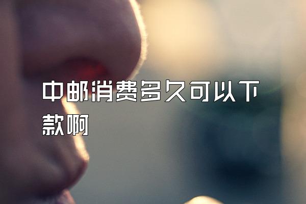 中邮消费多久可以下款啊