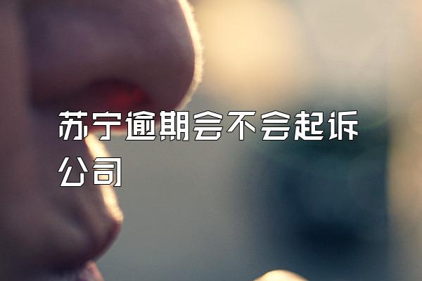 苏宁逾期会不会起诉公司