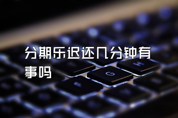 分期乐迟还几分钟有事吗