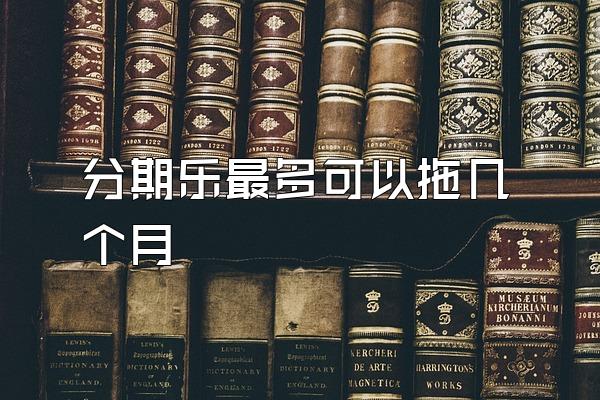 分期乐最多可以拖几个月