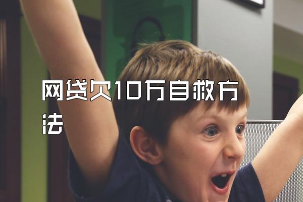 网贷欠10万自救方法