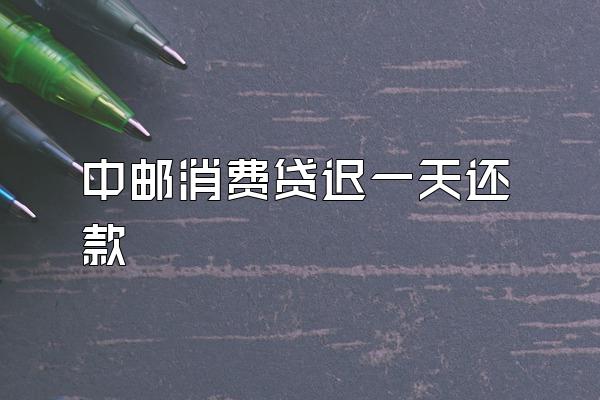 中邮消费贷迟一天还款