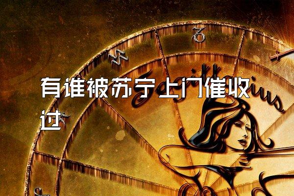 有谁被苏宁上门催收过