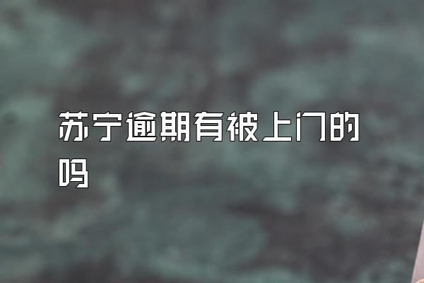 苏宁逾期有被上门的吗