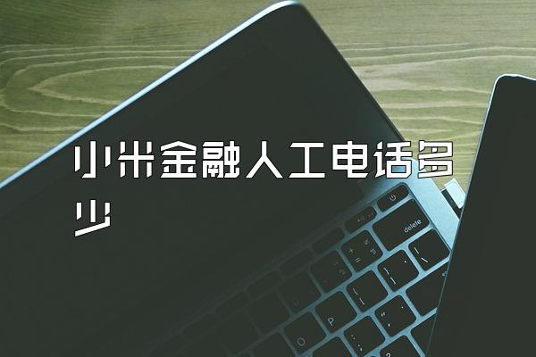 小米金融人工电话多少