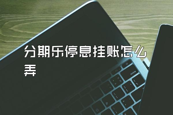 分期乐停息挂账怎么弄