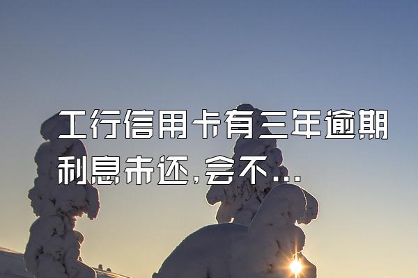 工行信用卡有三年逾期利息未还,会不会从本人的养老金账户里...