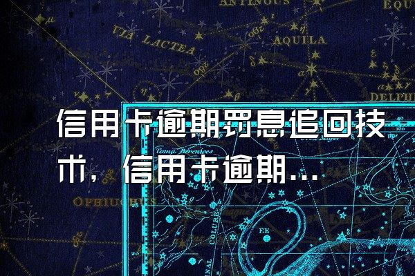 信用卡逾期罚息追回技术，信用卡逾期罚息追回平台