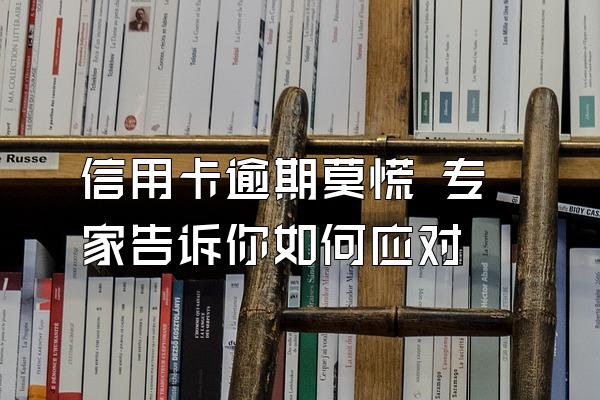 信用卡逾期莫慌 专家告诉你如何应对