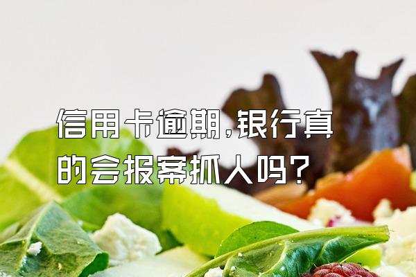信用卡逾期,银行真的会报案抓人吗?