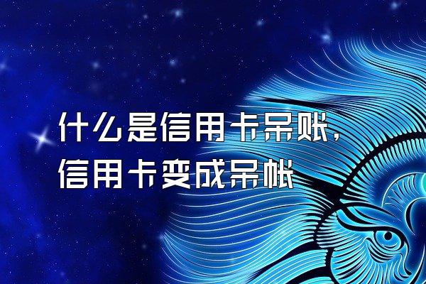 什么是信用卡呆账,信用卡变成呆帐