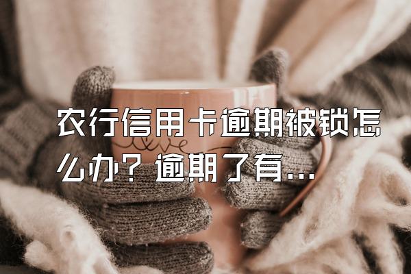 农行信用卡逾期被锁怎么办？逾期了有什么后果？