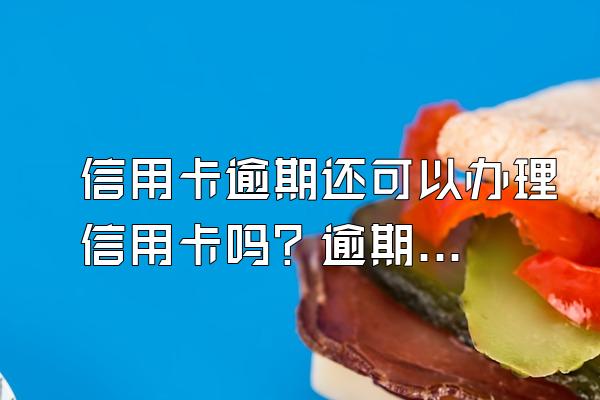 信用卡逾期还可以办理信用卡吗？逾期被起诉立案后怎么解决？