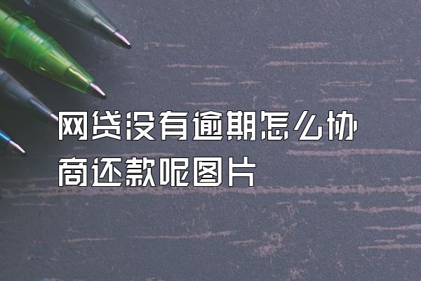 网贷没有逾期怎么协商还款呢图片