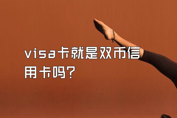 visa卡就是双币信用卡吗？