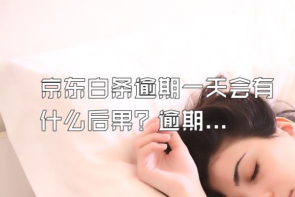京东白条逾期一天会有什么后果？逾期多久会上门催收？