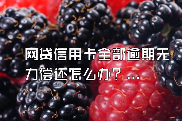 网贷信用卡全部逾期无力偿还怎么办？被起诉立案后怎么解决？