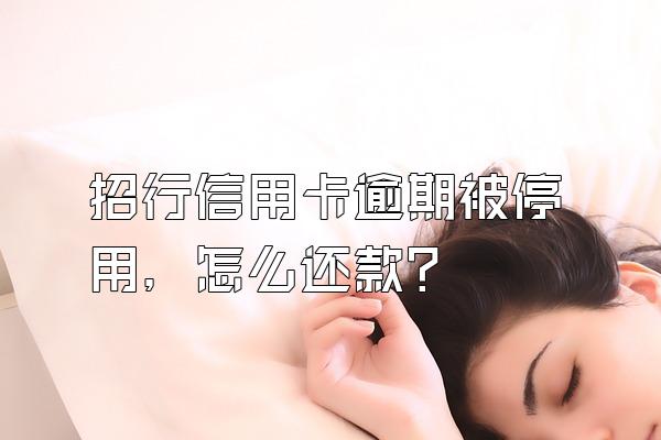 招行信用卡逾期被停用，怎么还款？