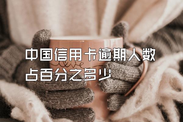 中国信用卡逾期人数占百分之多少