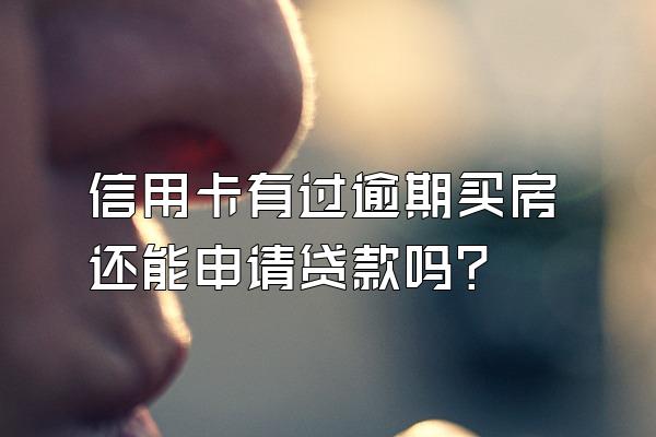信用卡有过逾期买房还能申请贷款吗？