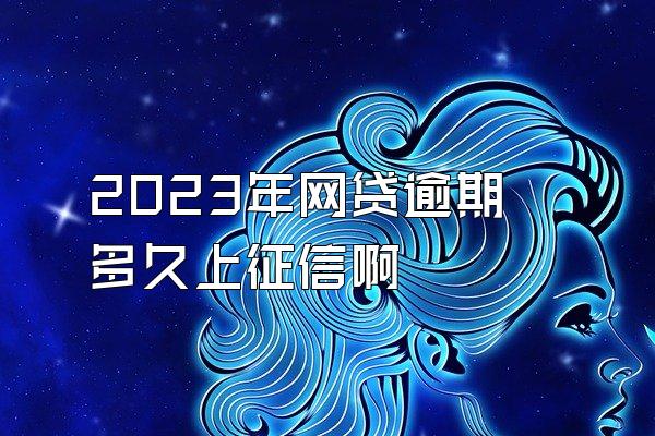 2023年网贷逾期多久上征信啊