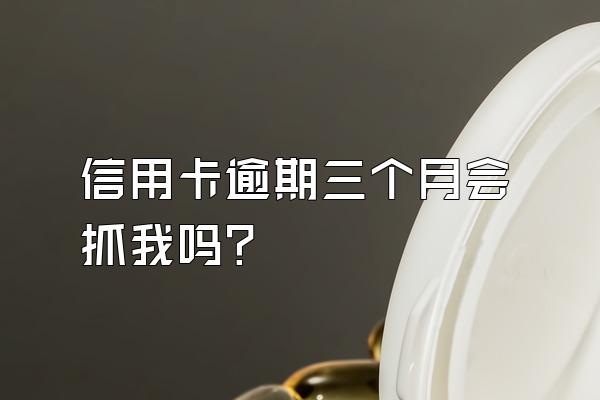信用卡逾期三个月会抓我吗？