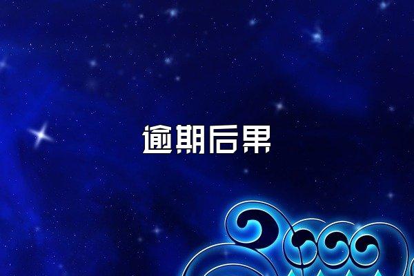 逾期后果