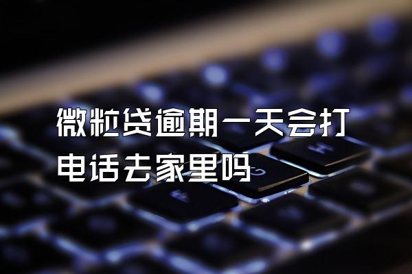 微粒贷逾期一天会打电话去家里吗
