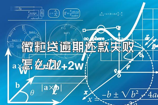 微粒贷逾期还款失败怎么办