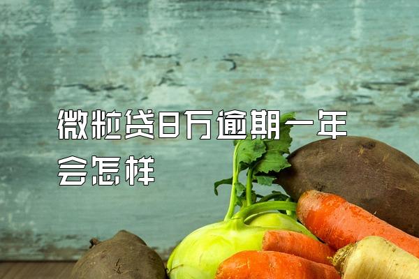微粒贷8万逾期一年会怎样
