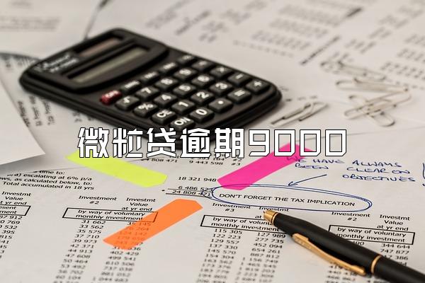 微粒贷逾期9000