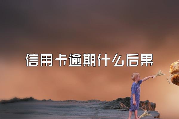 信用卡逾期什么后果