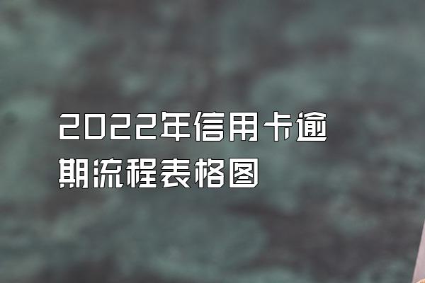 2022年信用卡逾期流程表格图